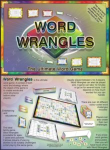 Word Wrangles Board Game Front and Back Cover